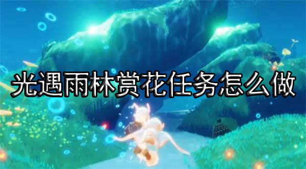 光遇雨林赏花任务怎么做 雨林赏花任务攻略2022