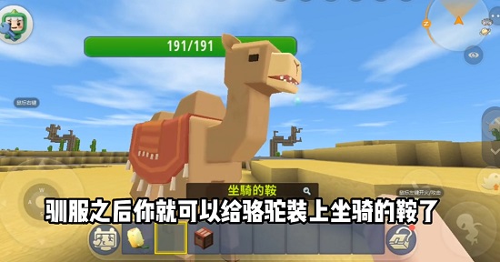迷你世界骆驼怎么驯服