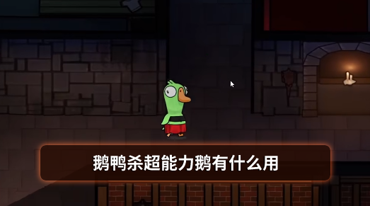鹅鸭杀超能力鹅有什么用