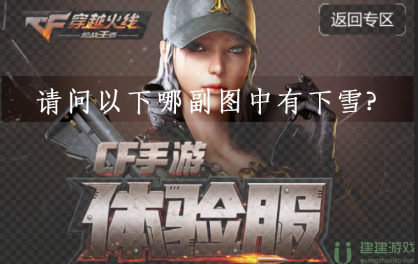 请问以下哪副图中有下雪