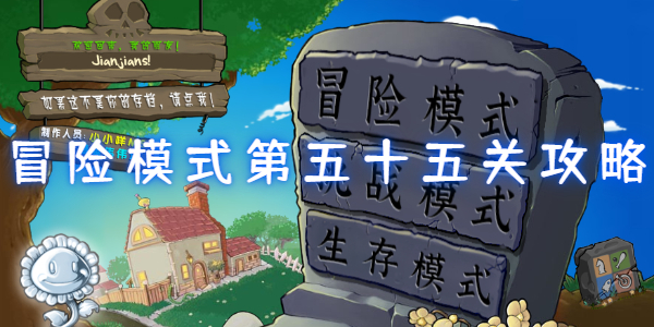 植物大战僵尸杂交版冒险模式第五十五关怎么过