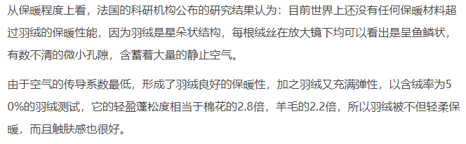 羽绒服不仅轻便相对棉布等材质来说也较为保暖 蚂蚁庄园答案12.22