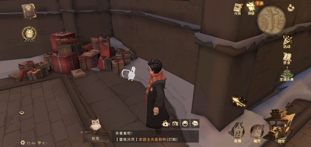 哈利波特魔法觉醒戴帽子的雪人在哪里 戴帽子的雪人位置