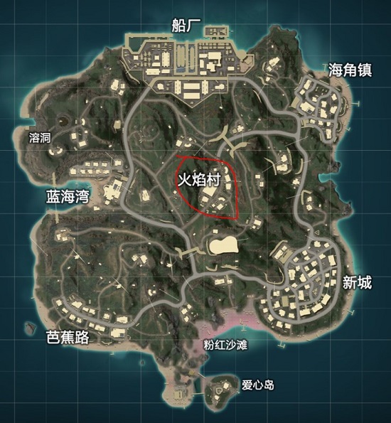 和平精英度假岛茅草屋在哪