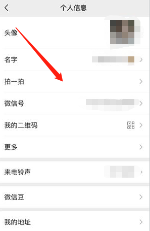 微信拍一拍怎么设置文字