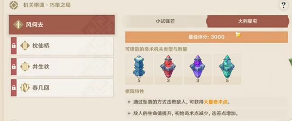 原神火列星屯攻略