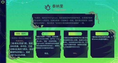 原神提纳里技能介绍 提纳里技能说明