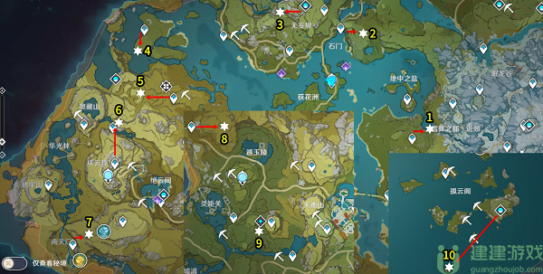 璃月地灵龛分布图2022
