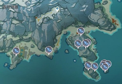 原神星银矿石位置分布图