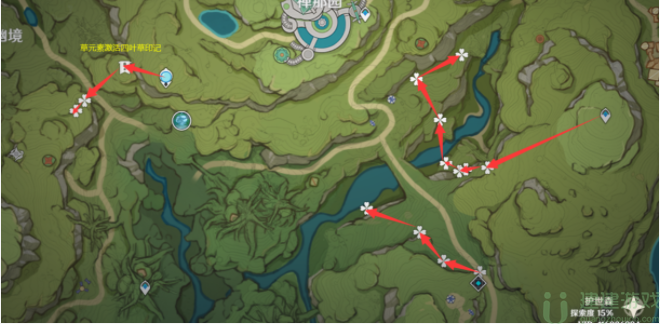 原神香辛果采集线路