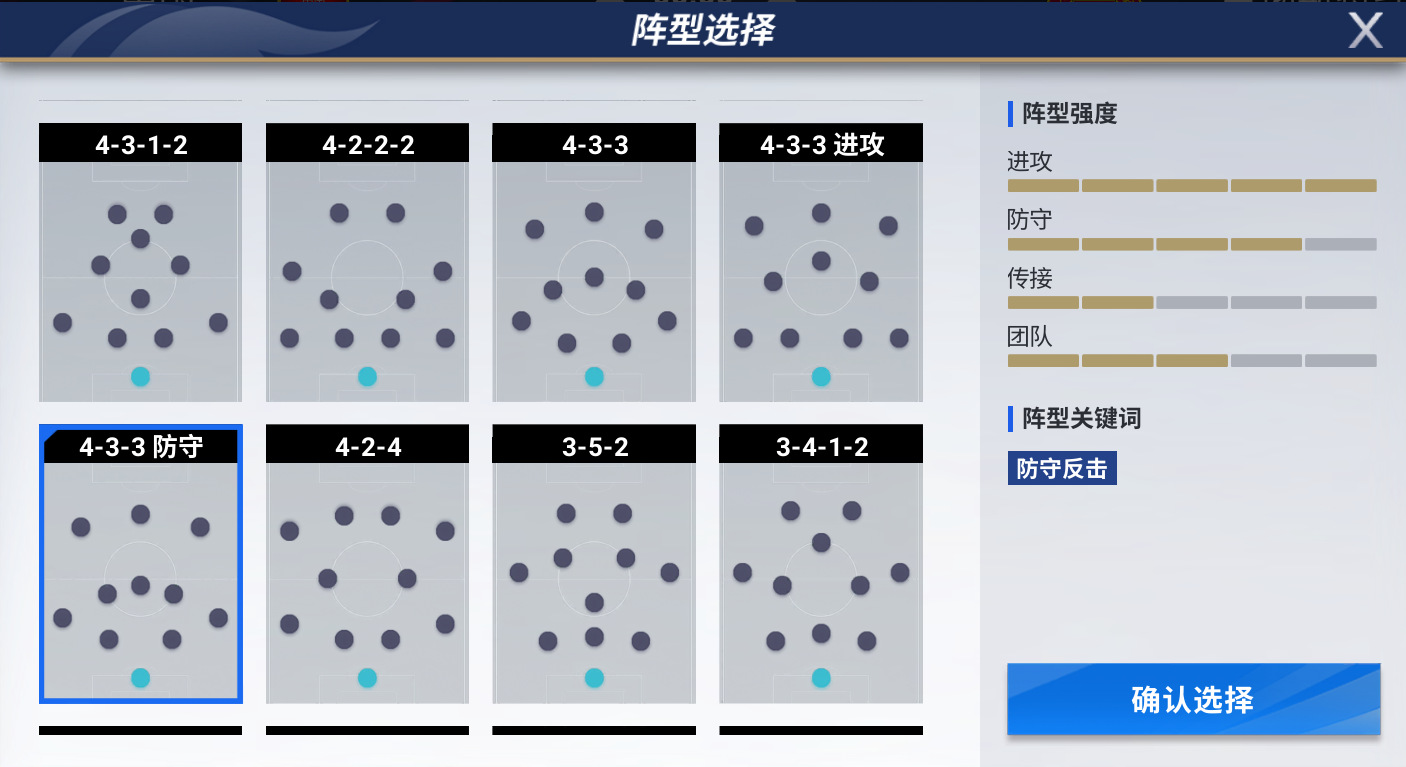 绿茵信仰哪个阵型好用