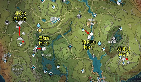 原神劫波莲采集线路