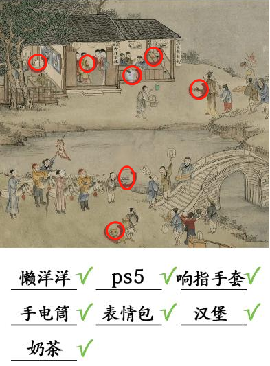 抖音汉字找茬王找出7个现代物品怎么过