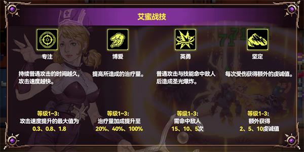 战魂铭人艾蜜技能介绍