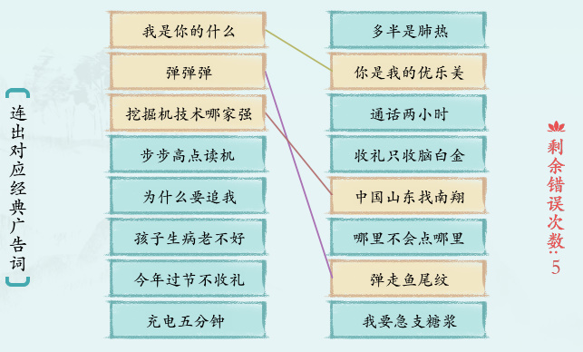 汉字神操作“经典广告词1”怎么过