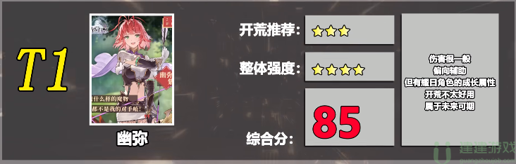 风色幻想命运传说角色强度排行榜