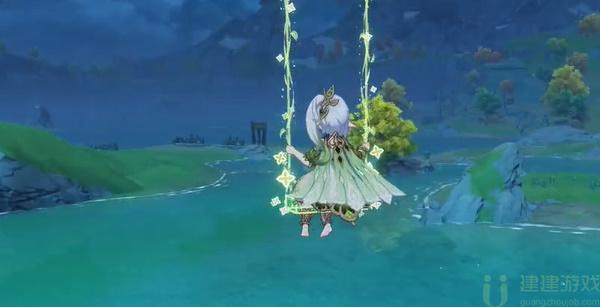 原神小草神空中荡秋千方法