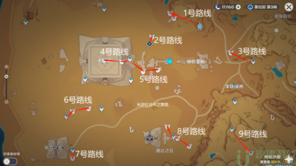 原神元能构装体线路分布