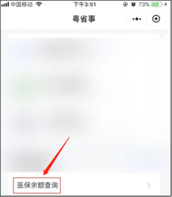 粤省事怎么查询医保余额
