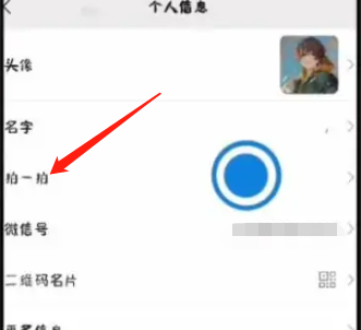 微信拍一拍设置文字方法
