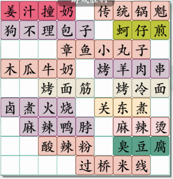 疯狂传梗找街边小吃通关攻略