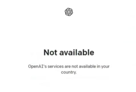 OpenAIs services are not available in your country