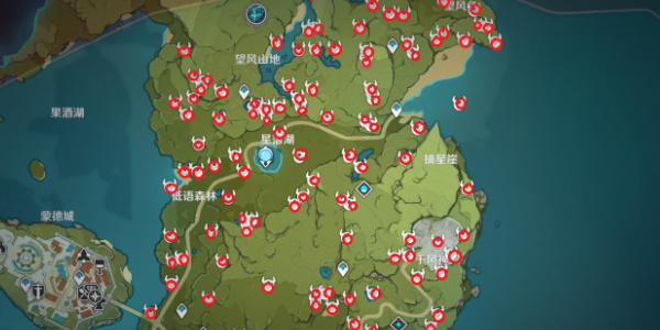 原神坠星山谷宝箱分布图