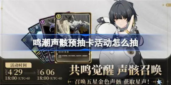 鸣潮声骸预抽卡活动怎么抽