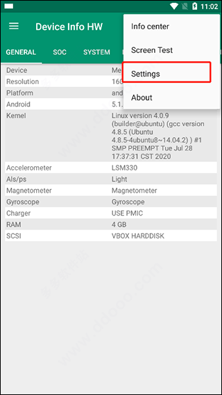 Device Info HW